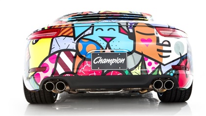 Porsche 911 Cabriolet Art Car by Romero Britto (2012)